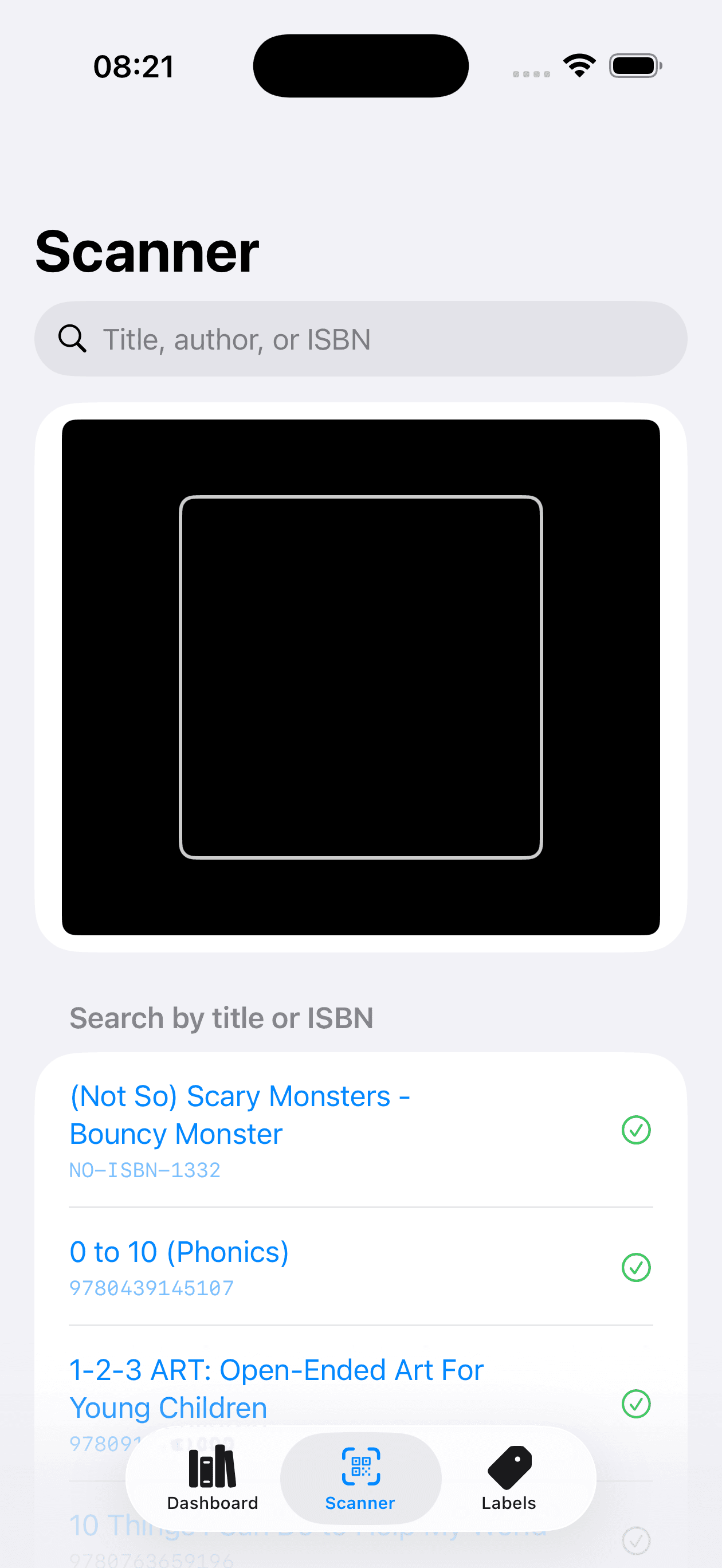 Paperwood iOS Camera Scanner Screen